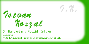 istvan noszal business card